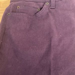 Denim and co purple jeans size 14